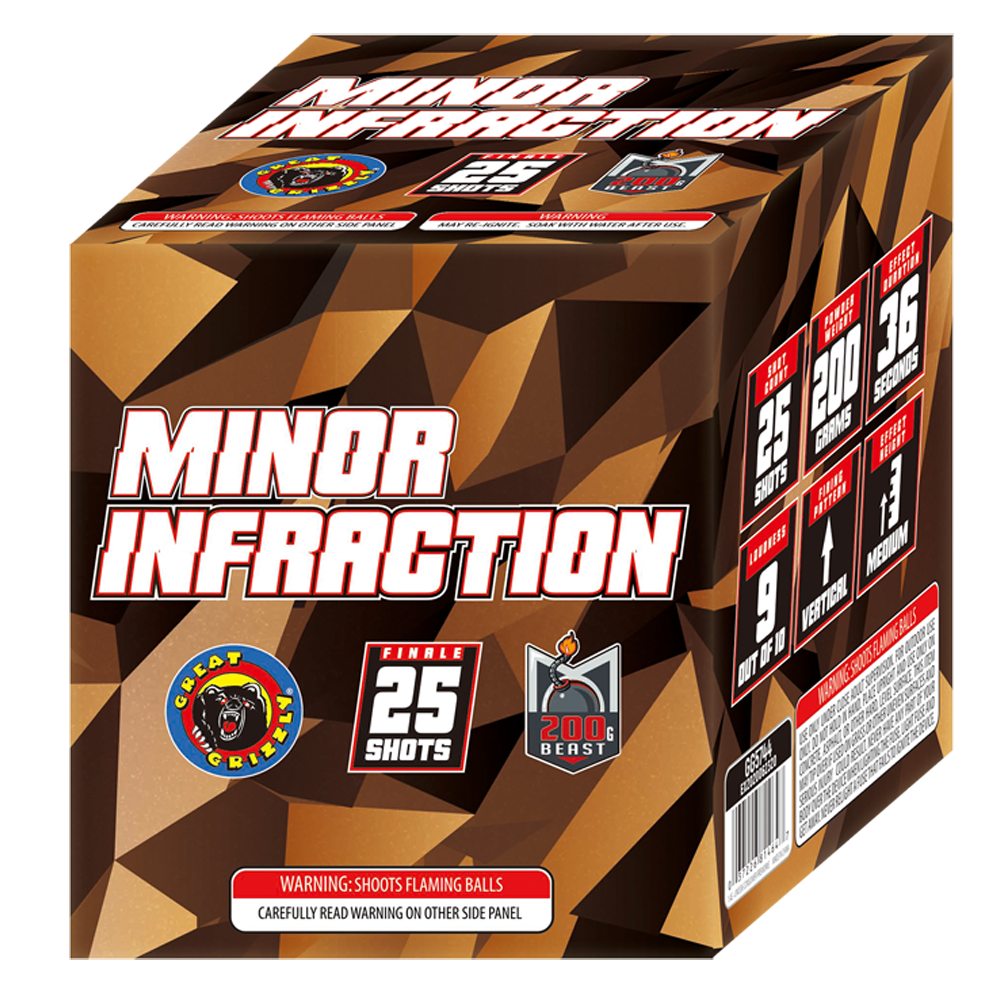 firework MINOR INFRACTION